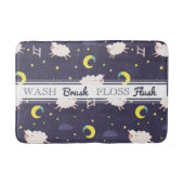 Zählung der Schaf-Bad-Matte Badematte (Vorderseite)