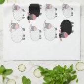 Zählung der Schafe Geschirrtuch (Gefaltet)