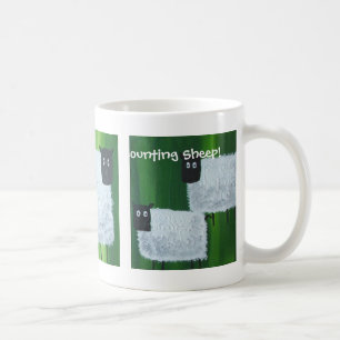 Zählung der Schafe Kaffeetasse