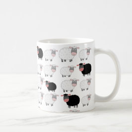 Zählung der Schafe Kaffeetasse
