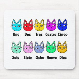 Zählung der spanischen Katzen Mousepad