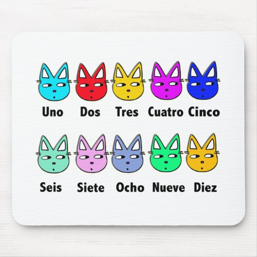 Zählung der spanischen Katzen Mousepad (Vorne)