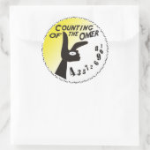Zählung des Omers Runder Aufkleber (Tasche)