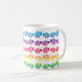 Zählung die Schafe, Schafe zählend Kaffeetasse (VorderseiteRechts)