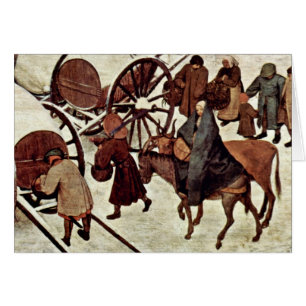 Zählung in Bethlehem, Detail durch Bruegel D. Ä.