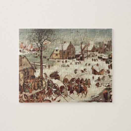Zählung in Bethlehem durch Pieter Bruegel Puzzle (Horizontal)