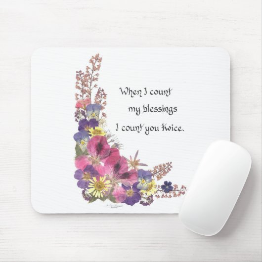 Zählung meines Segens Mousepad (Mit Mouse)