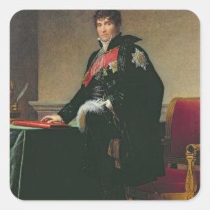 Zählung Michel Regnaud de Heilig-Jean-d'Angely Quadratischer Aufkleber