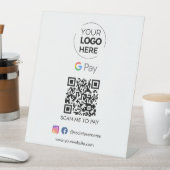 Zahlung mit dem Google Pay QR Code | Zur Bezahlung Sockelschild (In Situ)