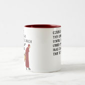 Zählung nicht Thy Huhn-Tasse Zweifarbige Tasse (Mittel)