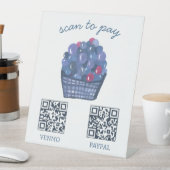 ZAHLUNG QR CODE Bauernhofstand Bauernmarktstand Sockelschild (In Situ)