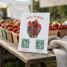 ZAHLUNG QR CODE Bauernhofstand Bauernmarktstand