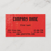 Zahlung Visitenkarte (Rückseite)