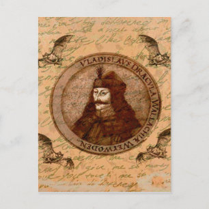 Zählung Vlad Dracula Postkarte