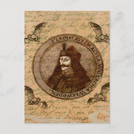 Zählung Vlad Dracula Postkarte (Vorderseite)