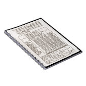 Zählungs-Ergebnis-Notizbuch 1790 Notizblock (Rechte Seite)