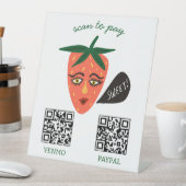 ZAHLUNGS-QR-CODE Farmstand Bauernmarkt-Stand Sockelschild (In Situ)