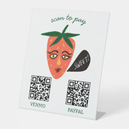 ZAHLUNGS-QR-CODE Farmstand Bauernmarkt-Stand Sockelschild