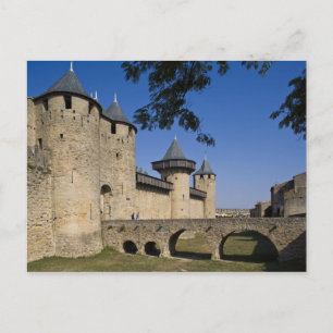 Zählungs-Schloss, Carcassonne, Aude, Languedoc, Postkarte