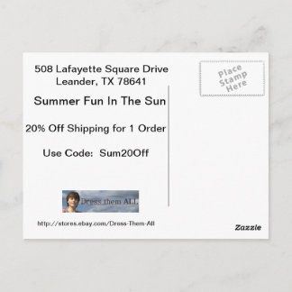 Zahlungskarte 2 postkarte