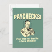Zahlungskontrollen: Sinn für Spaß Postkarte (Vorne/Hinten)