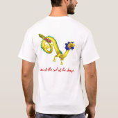Zähmen des Schwanzes vom Drache-roten T-Shirt (Rückseite)