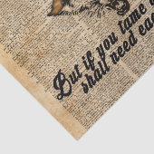 Zähmen Sie mich - Wörterbuch-Kunst Seidenpapier (Ausschnitt)