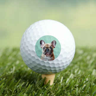 Zahmer französischer Bulldoggen-Welpe Name Custom Golfball
