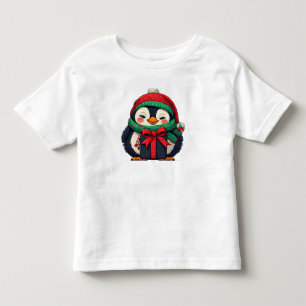 Zahmer Pinguin, weihnachtlich gekleidet Kleinkind T-shirt