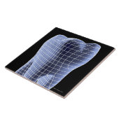 Zahn, Computergrafik eines molaren Zahnes Fliese (Seite)