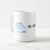 Zahn Design Zahn und Zahnbürste Kaffeetasse (Vorderseite Links)