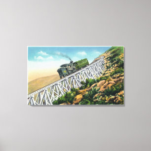 Zahn-Eisenbahn Mt Washington, Jakobs Leiter Leinwanddruck