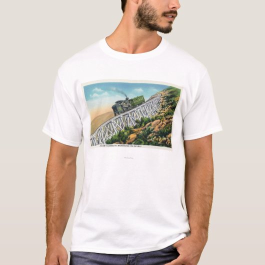Zahn-Eisenbahn Mt Washington, Jakobs Leiter T-Shirt (Vorderseite)