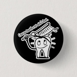 Zahn-Fäule ist nicht heiß Button