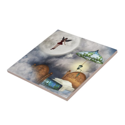 Zahn-Fee Fliese oder Trivet (Seite)