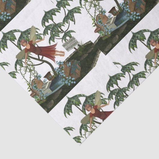 Zahn-Fee im Flug Seidenpapier (Ausschnitt)