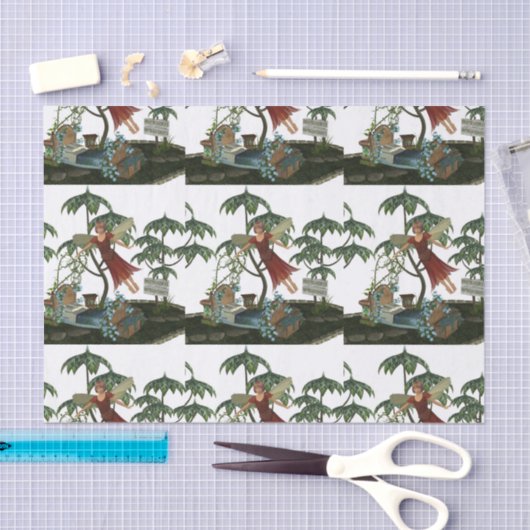 Zahn-Fee im Flug Seidenpapier (Handwerk)