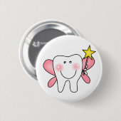 Zahn-Fee-T-Shirts und Geschenke Button (Vorne & Hinten)