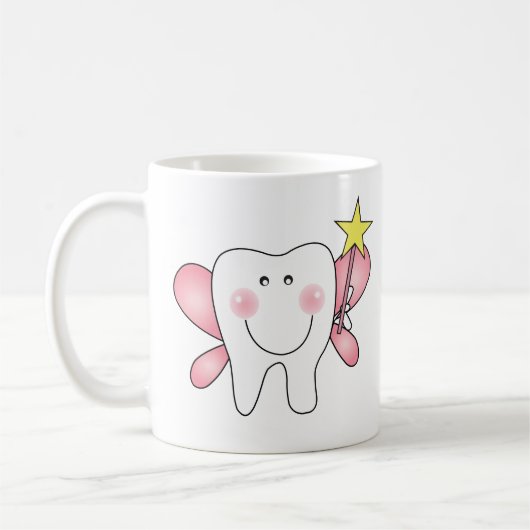 Zahn-FeeKaffeetasse addieren gerade Ihren Namen Kaffeetasse (Links)