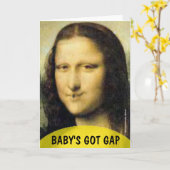 Zahn Funny Monalisa Grußkarten Karte (Gelbe Blume)