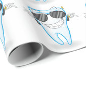 Zahn Geschenkpapier (Rolleneckpunkt)