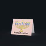 Zahn-Karte "glücklichen Chanukkas" Feiertagskarte<br><div class="desc">Eine neue Drehung auf dem ol menorah!</div>