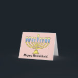 Zahn-Karte "glücklichen Chanukkas" Feiertagskarte<br><div class="desc">Eine neue Drehung auf dem ol menorah!</div>