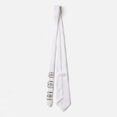 Zahn-Krawatte Krawatte (Rückseite)