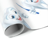 Zahn-Maskottchen-Charakter Geschenkpapier (Rolleneckpunkt)