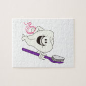 Zahn mit Bürste Puzzle (Horizontal)