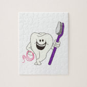 Zahn mit Bürste Puzzle (Vertikal)