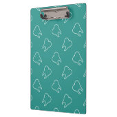 Zahn-Muster-Zahnarzt Klemmbrett (Links)