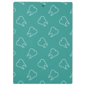 Zahn-Muster-Zahnarzt Klemmbrett (Rückseite)