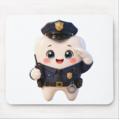 Zahn-Polizist-Mauspad Mousepad (Vorne)